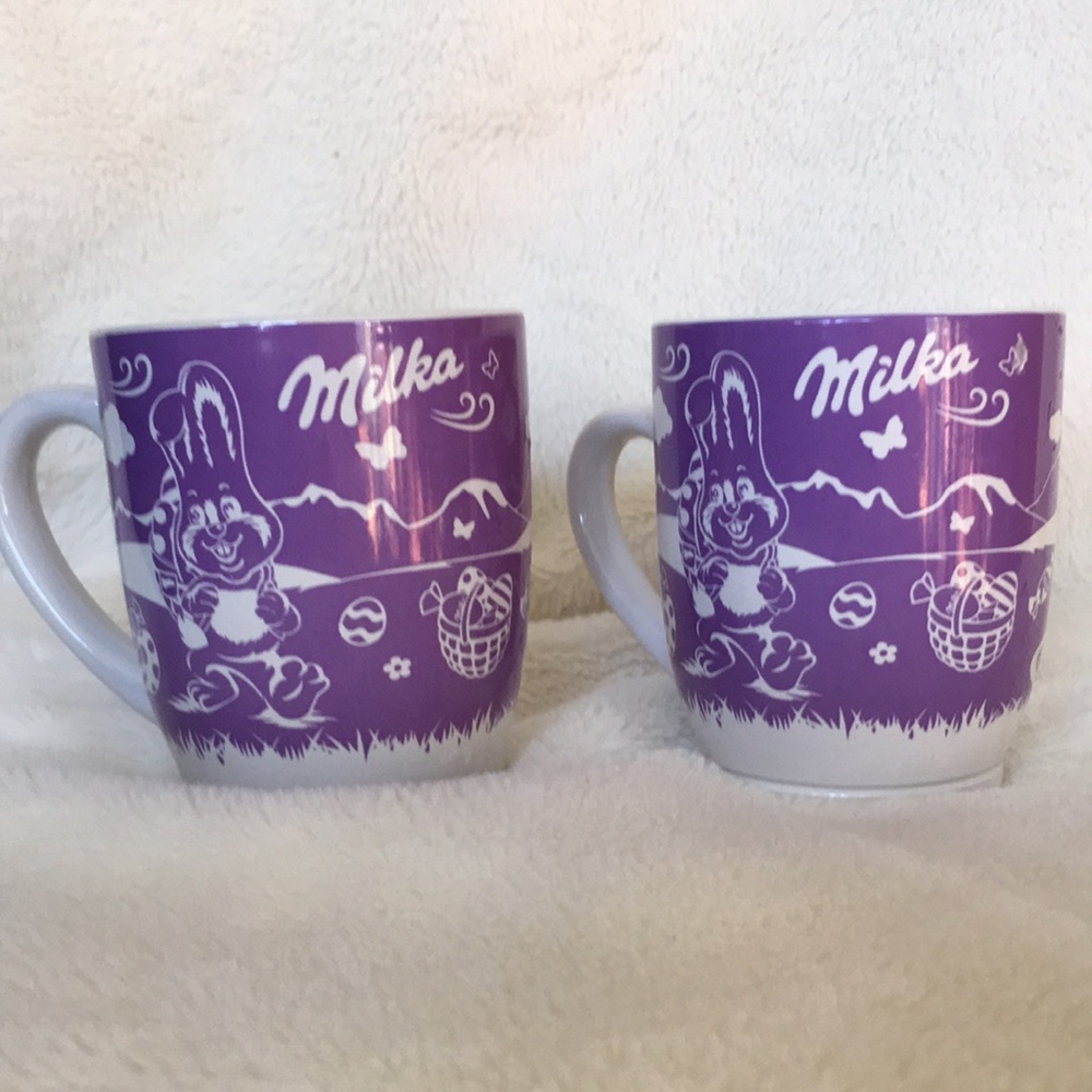 Milka Osterbecher Chocolate Candy Company Mug Mugs (Set of 2 items) FLAW